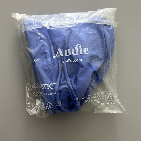 NWT Andie Swim The Crete Top Eco Nylon in Periwinkle Size XL - Picture 10 of 12